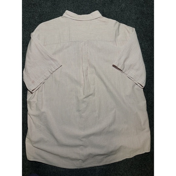 LL Bean Button Up Shirt Seersucker Colorful Light Pink Mens  XXL - Picture 6 of 6
